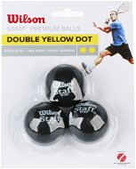 Wilson Staff Squash 3 Ball Double Yellow Dot - Squash Ball