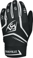 Louisville Slugger Omaha Adult Batting Gloves, Black, M - Baseball Glove