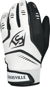 Louisville Slugger Omaha Youth Batting Gloves, White, L - Baseball Glove