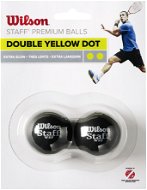 Wilson Staff Squash 2 Ball Pack Double Yellow Dot - Squashový míč