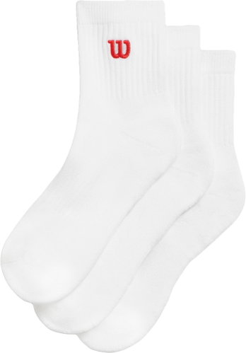 Wilson Quarter Top Sock Men's White, 3 pairs, size S - Socks - Main image