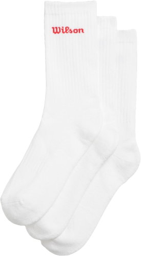Wilson Crew Logo Sock Men's White, 3 pairs, size S - Socks - Main image