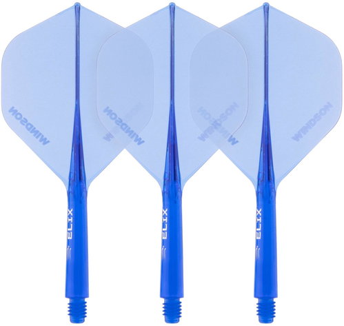 Windson Elix Transparent Blue M - Dart Flights - Main image
