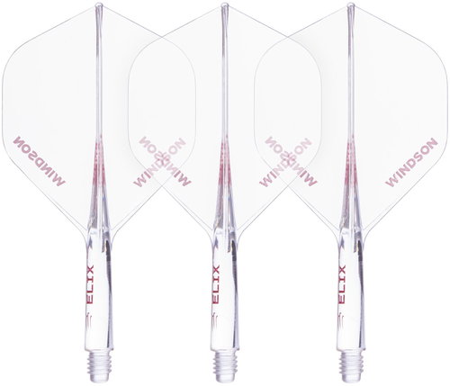 Windson Elix Transparent White S - Dart Flights - Main image