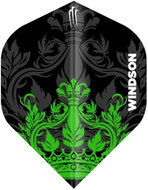 WINDSON Midnight Crown plastic flights, 9pcs - Dart Flights