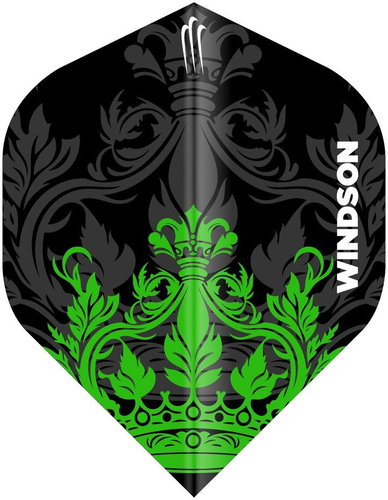 WINDSON Midnight Crown plastic flights, 9pcs - Dart Flights - Main image