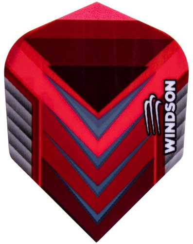 WINDSON flights, plastic, Rouge, 9 pcs, 150 microns - Dart Flights - Main image