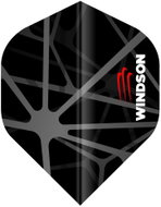 WINDSON Spider black plastic flights, 9pcs - Dart Flights