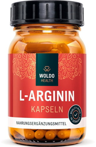 WoldoHealth L-Arginine HCL 120 capsules - Arginine - Main image