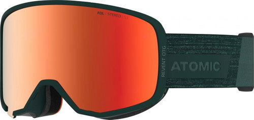 Atomic REVENT OTG STEREO Dark Green - Ski Goggles - Main image