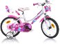 Dino bikes 166 RSN FAIRY 16" fehér, rózsaszín minta - Gyerek kerékpár