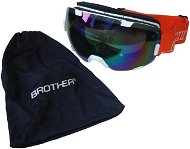 BROTHER B298-B s veľkým zorníkom – biele - Lyžiarske okuliare