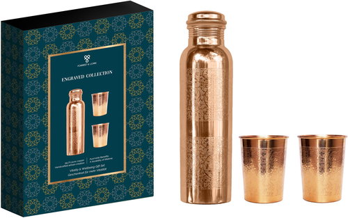 Forrest & Love gift set of copper bottle and mugs GSD - Kitchenware Set - Main image