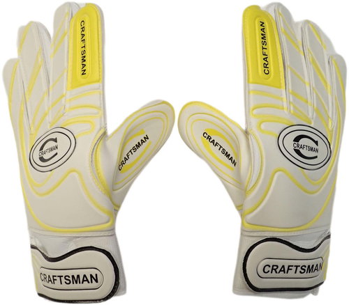 Craftsman yellow, senior racing goalie gloves - Goalkeeper Gloves - Main image