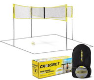 Crossnet set - 4 corner nets, poles, volleyball - Game Set