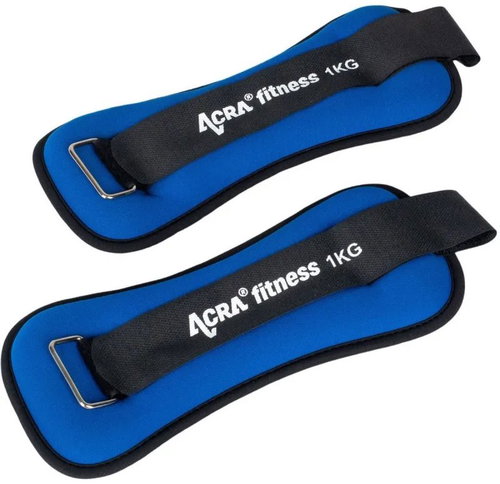 ACRA Wrist/Ankle Weights 1kg Blue - Weight - Main image