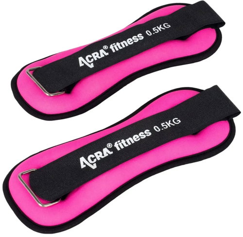 ACRA Wrist/Ankle Weights 0.5kg Pink - Weight - Main image