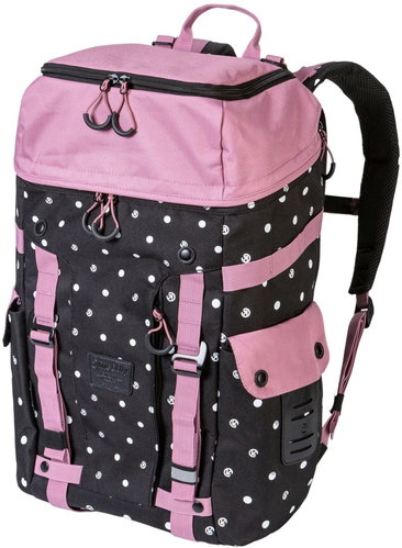 Meatfly Scintilla Black Dots / Dusty Rose 26 L - City Backpack - Main image