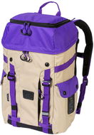 Meatfly Scintilla Cream / Violet 26 L - School Backpack