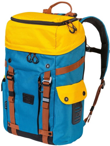 Meatfly Scintilla Ocean Blue / Yellow 26 L - City Backpack - Main image
