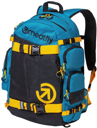 Meatfly Wanderer Ocean Blue / Yellow 28 L - City Backpack - Main image