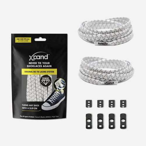 Laces Xpand white reflective - Shoe Laces - Main image