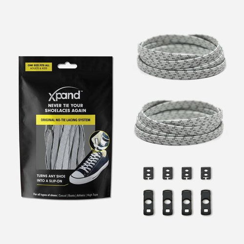 Laceless Xpand light grey reflective - Shoe Laces - Main image