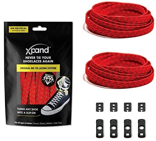 Laces Xpand red reflective - Shoe Laces - Main image