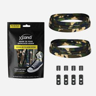 Xpand green camo non-lacing shoelaces - Shoe Laces