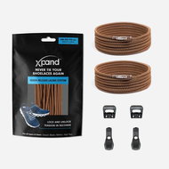 Tightening elastic laces Xpand brown - Shoe Laces