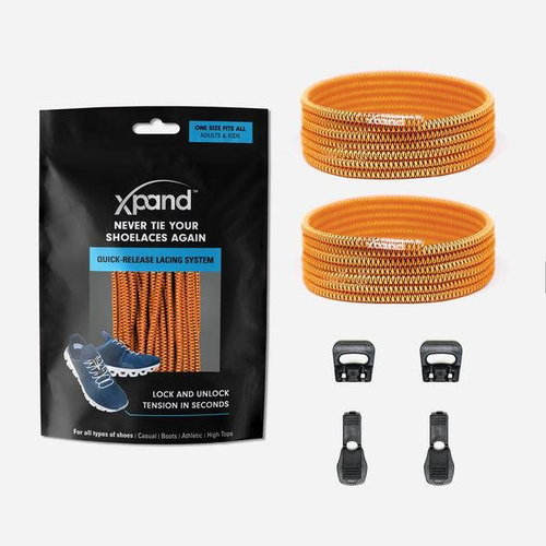Tightening elastic laces Xpand orange neon - Shoe Laces - Main image