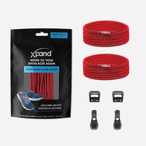 Tightening elastic laces Xpand red - Shoe Laces - Main image