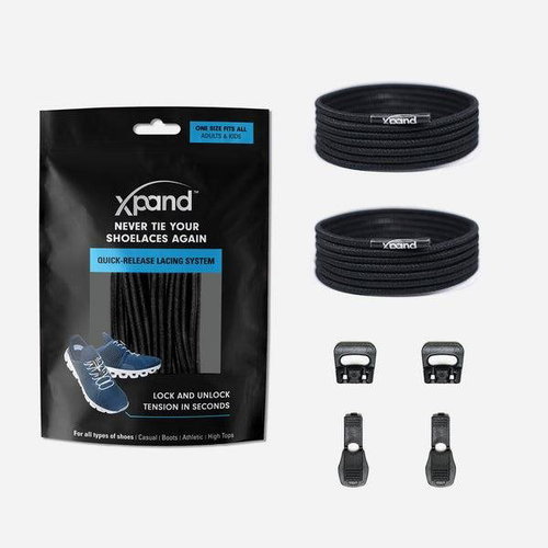 Tightening elastic laces Xpand all-black - Shoe Laces - Main image