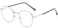 Veyrey photochromic blocking blue light oval Deug silver - Computer Glasses
