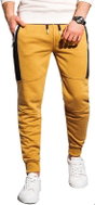 Ombre Clothing Pánské tepláky Alfie hořčicová L - Tepláky