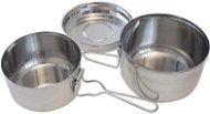 YATE Stainless steel dish Basic 3 pieces - Camping Utensils