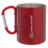 HIGHLANDER Mug with carabiner 300 ml, red - Thermos