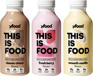 yFood This is Food mix příchutí 3 x 500 ml - Trvanlivé nutričně vyvážené jídlo