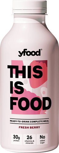 yFood This is Food Raspberry and strawberry, 500 ml - Non-Perishable Nutritious Complete Food - Main image
