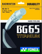 Yonex BG 65 Ti, 0,70mm, 10m, WHITE - Badminton Strings