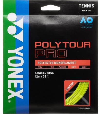 Yonex Poly Tour PRO 115, 1,15mm, 12m, yellow - Tennis Strings - Main image
