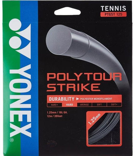 Yonex Poly Tour STRIKE 125, 1,25mm, 12m, fekete - Teniszütő húr - Fő fotó