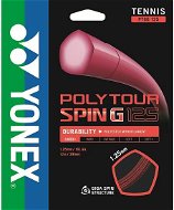 Yonex Poly Tour SPIN G, 1,25mm, 12m, Dark Red - Tennis Strings