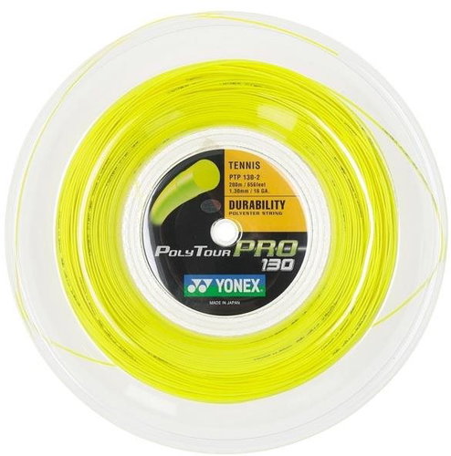 Yonex Poly Tour PRO 130, 1,30mm, 200m, yellow - Tennis Strings - Main image