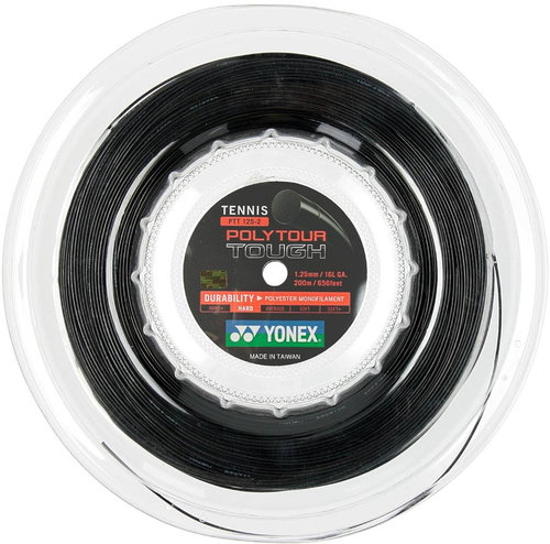 Yonex Poly Tour TOUGH, 1,25mm, 200m, black - Tennis Strings - Main image