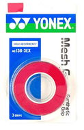 Omotávka na raketu Yonex Mesh Grip 3ks, červená - Omotávka na raketu