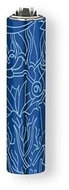 Flamagas S. A. Clipper MetalC. Line Flowers, blue flower - Lighter
