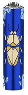 Flamagas S. A. Clipper MetalC. The Garden, blue beetle - Lighter