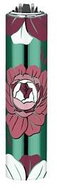 Flamagas S. A. Clipper MetalC. The Garden, green rose - Lighter