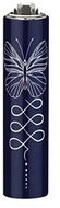 Flamagas S. A. Clipper MetalC. Gold Tattoo, black butterfly - Lighter